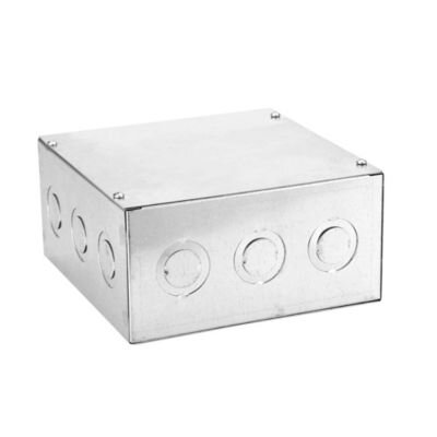 Caja de paso galvanizada 6"x6"x4"