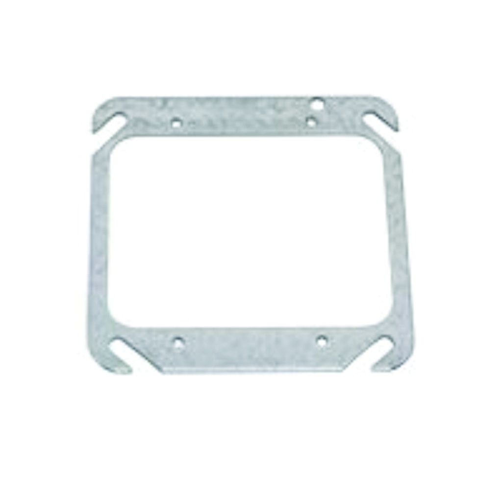 Placa adaptador para caja de 4"x4" a 2 gang plana
