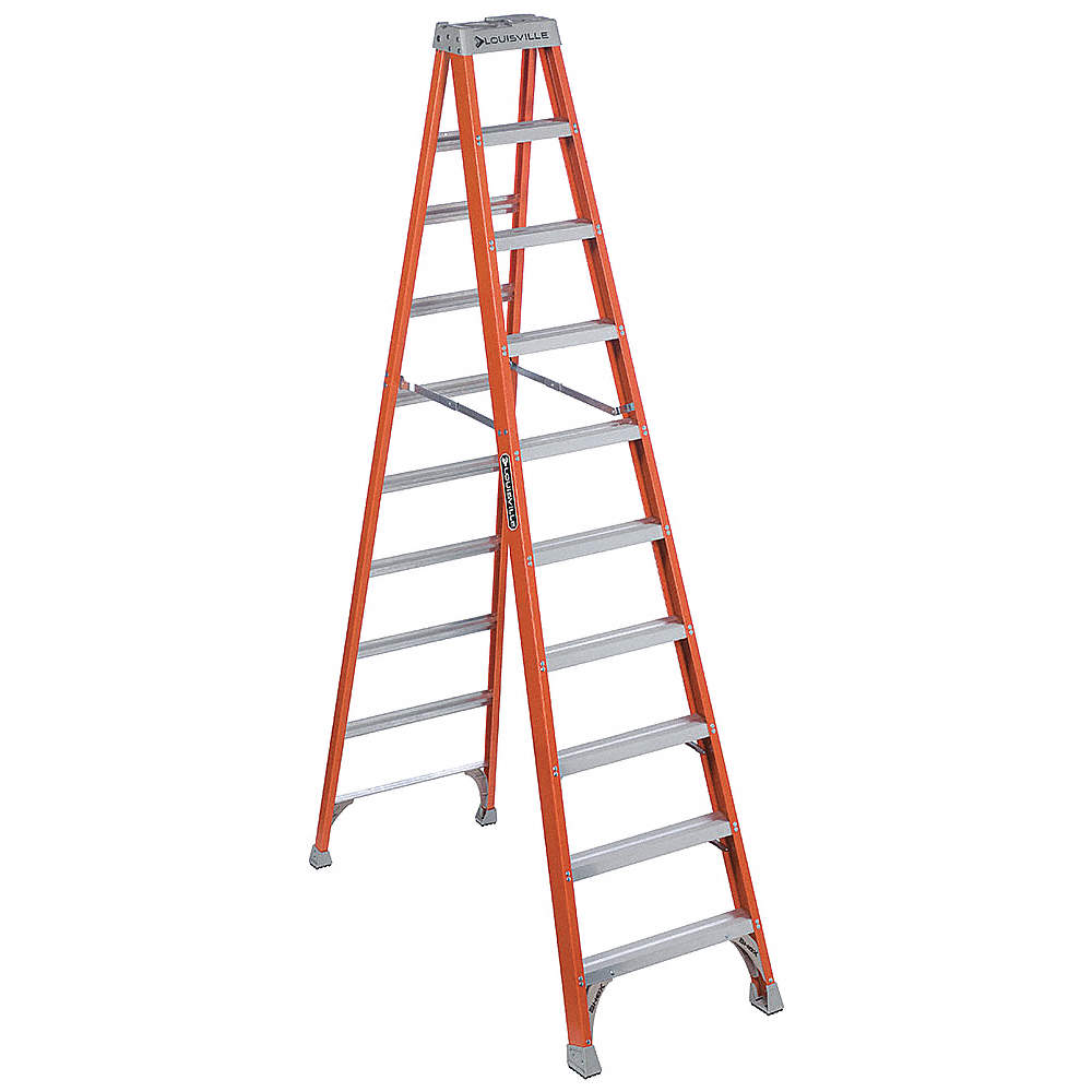 LOUISVILLE FS1510 Escalera de fibra de vidrio tipo "A" 10' 300lbs