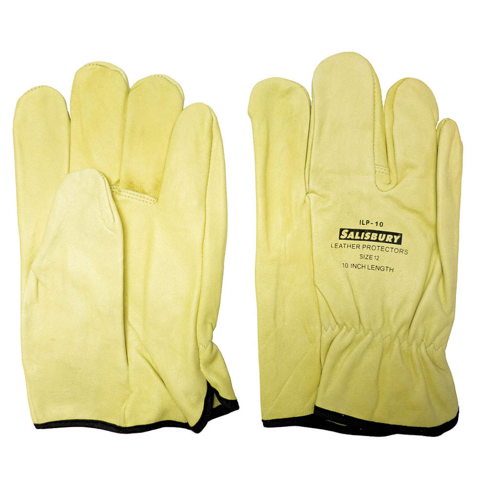 SALISBURY Guantes de cuero de protección ILP10, 10", talla 9