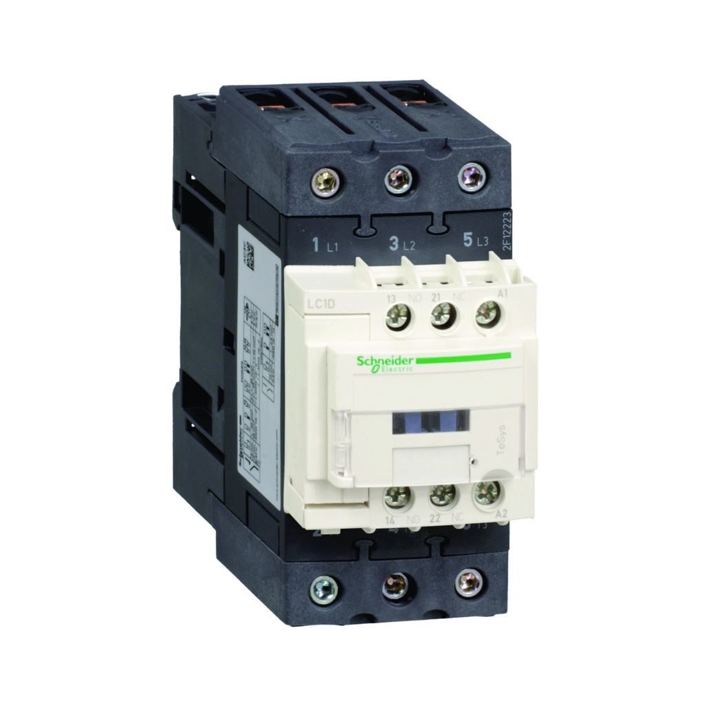 Contactor 40A, 3P, bobina de 115V AC, AC-3 <=440V, 60HZ, 1NA+1NC, TeSys D