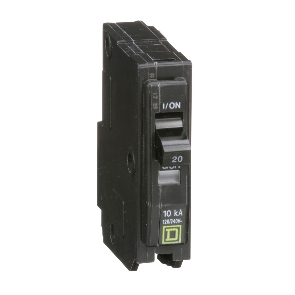 Breaker termomagnético de enchufar QO120, 1P, 20A,120/240V,10 kA