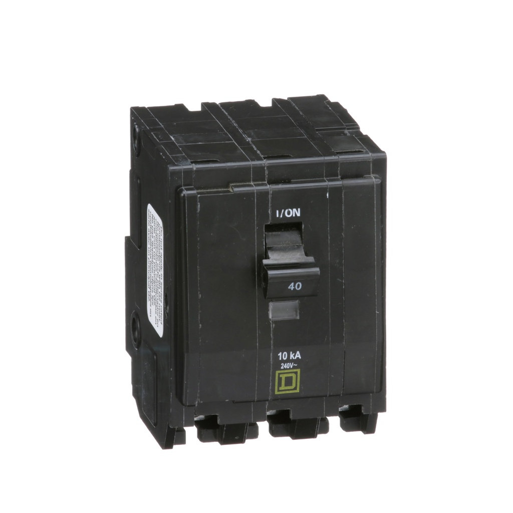 Breaker termomagnético de enchufar QO340, 3P, 40A, 120/240V, 10kA