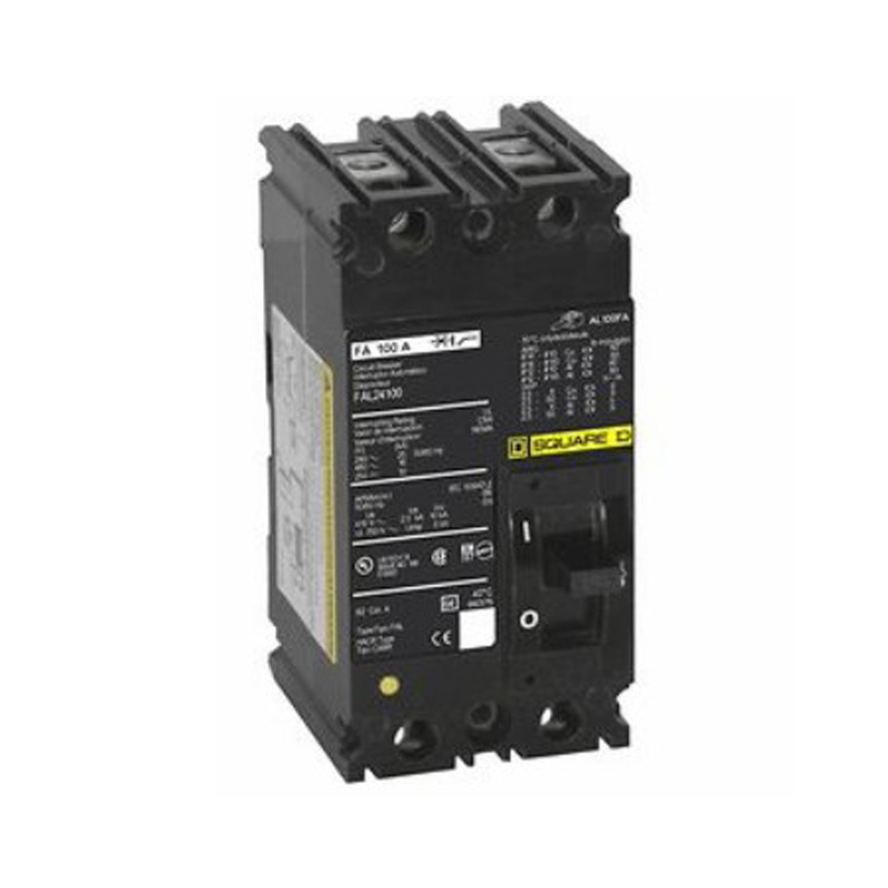 Breaker termomagnético industrial FAL24020, 2P, 20A, 480V, 18kA