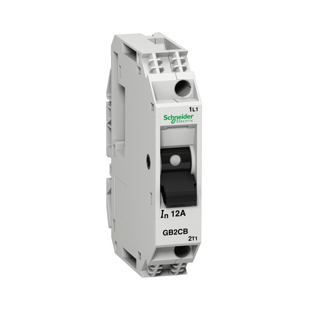 Breaker termomagnético para riel DIN, GB2, 1P, 4A, Icu 3kA @ 240V, TeSys