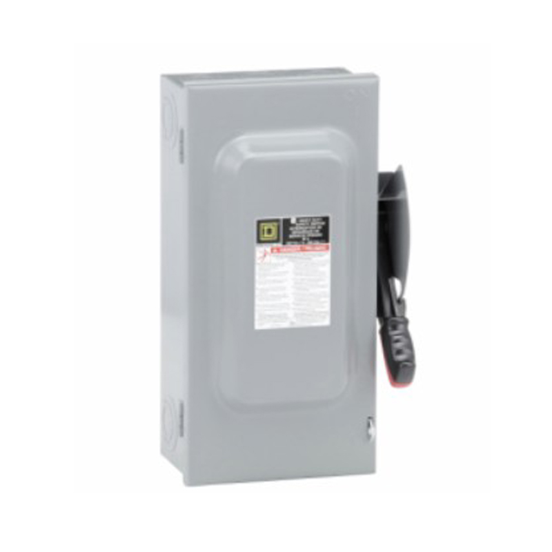 Interruptor de seguridad HU362, 3P, 60A, 600V, Nema 1