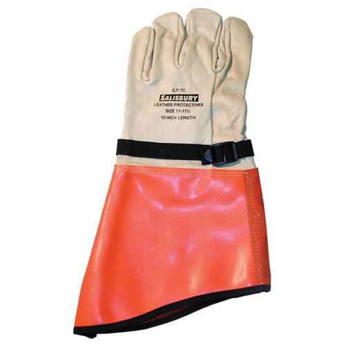 SALISBURY Guantes de cuero de protección ILP7C, 16", talla 9