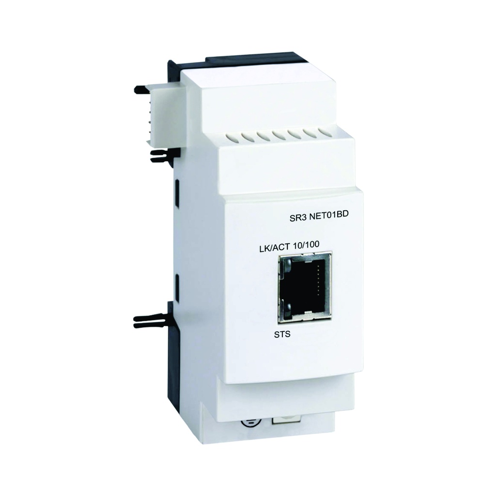 Módulo de comunicación Ethernet para SR3, 10/100BASE-T, 24VCD, Zelio Logic