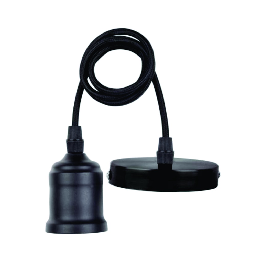 LEDVANCE Luminaria Pendulum rosca E27 color negro