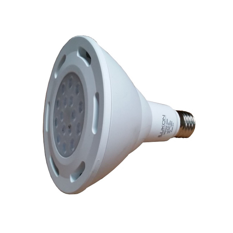 ILUKON Bombillo LED tipo reflector PAR38, 16W, 1300Lms, 6500K, luz blanca, 40°