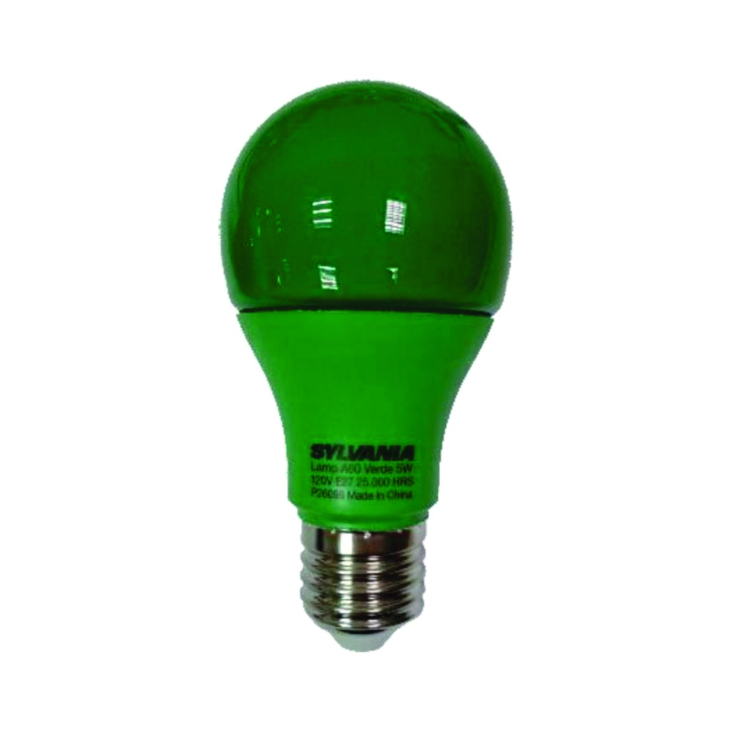 SYLVANIA Bombillo LED verde 5W, 120V