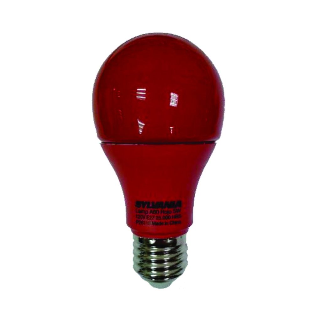 SYLVANIA Bombillo LED rojo 5W, 120V