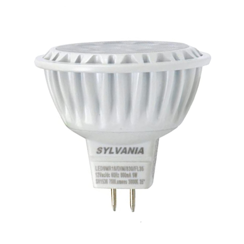 SYLVANIA Bombillo LED MR16, 6W, 470Lms, 3000K, luz cálida, GU5.3, paquete 3 unidades
