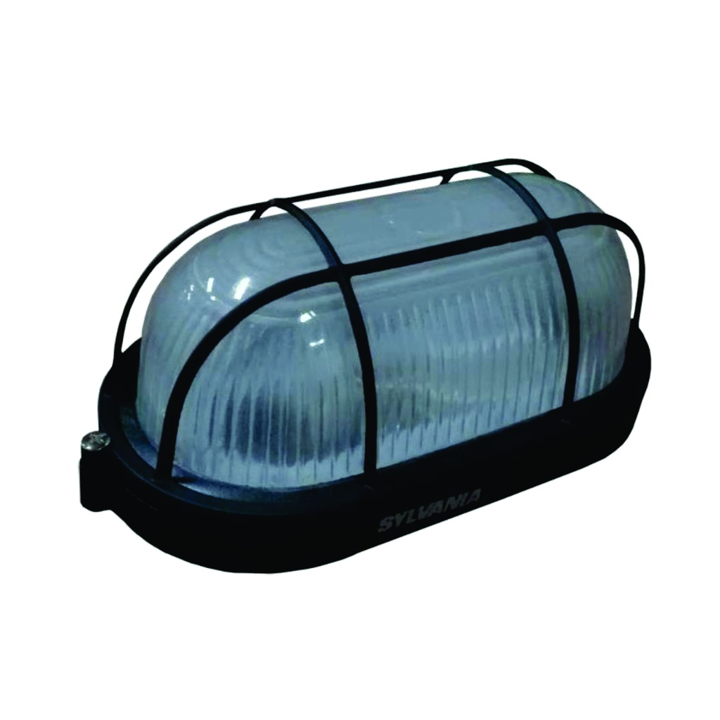 SYLVANIA Luminaria Tortuga con rejilla, 60W, para bombillo rosca E27, IP65