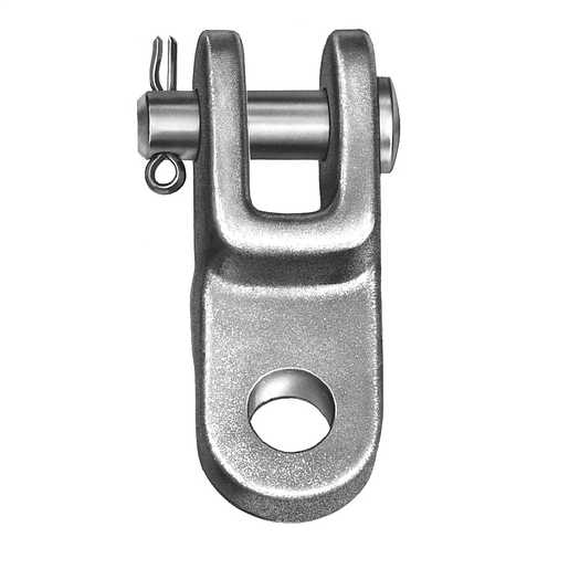 HUBBELL Horquilla Y-Clevis giratoria con ojo tipo YYC, galvanizada, tensión máxima hasta 30,000 lbs