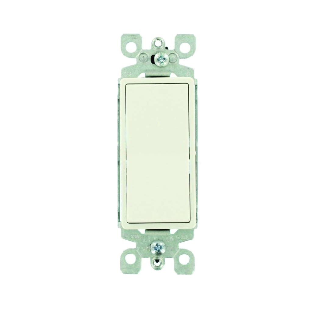 Interruptor sencillo decorativo 15A, 120-277V, 3 way, light almond, UL