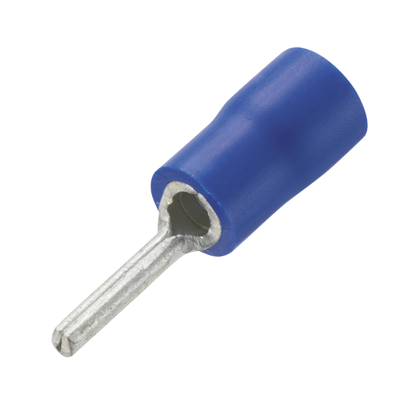 Terminal de pin aislado PTV2-10 azul para cable 16-14 AWG