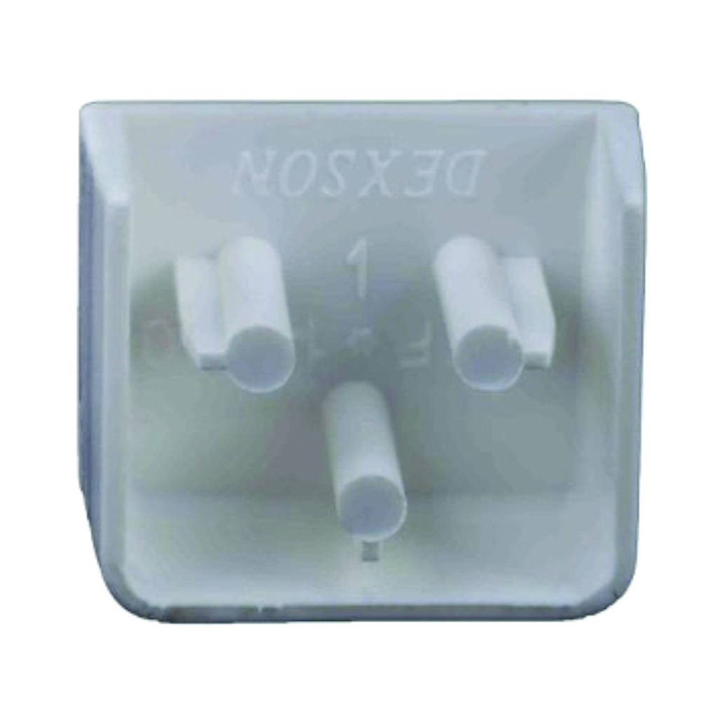 DEXSON Tapa final blanco de 25mm x 25mm