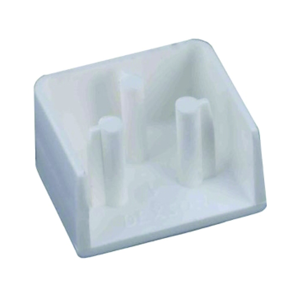 DEXSON Tapa final blanco de 40mm x 40mm