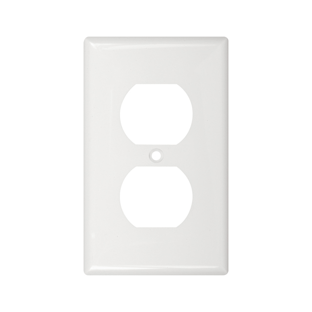 Placa interruptor doble blanco, UL