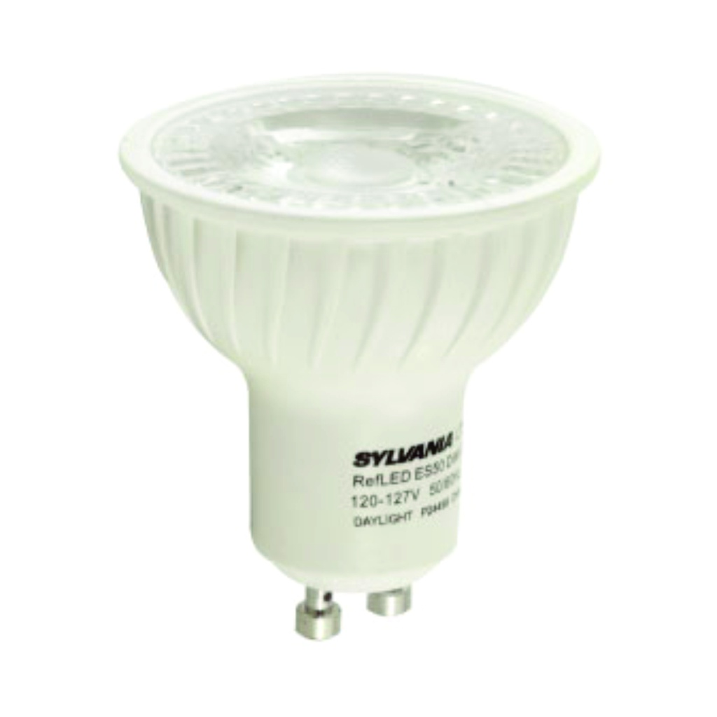 SYLVANIA Bombillo LED 6.5W, 420Lms, 3000K, luz cálida, dimeable, GU10