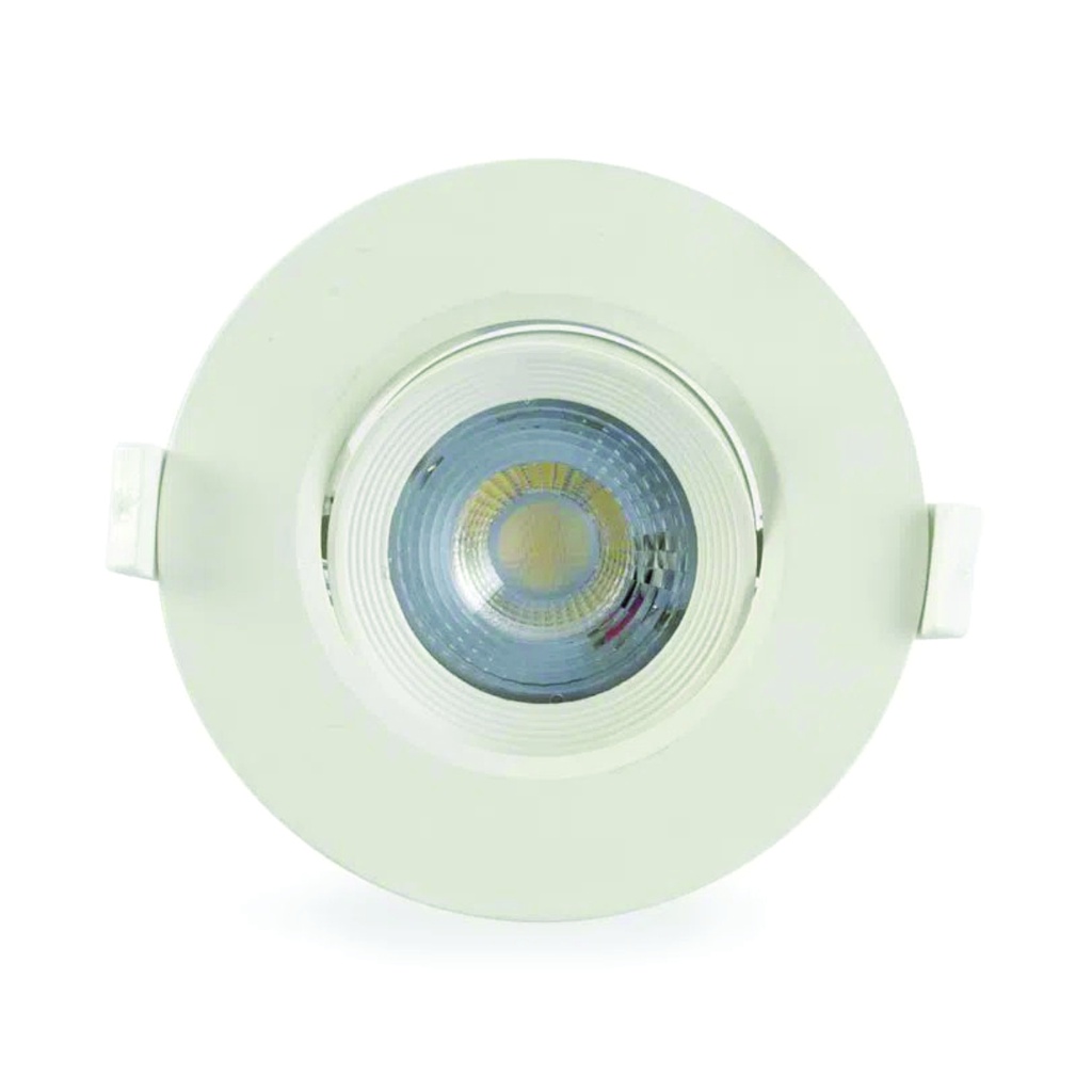 Spot LED redondo 6W, 450Lms, 100-240V, 3000K, 15,000hrs, GU10, CE