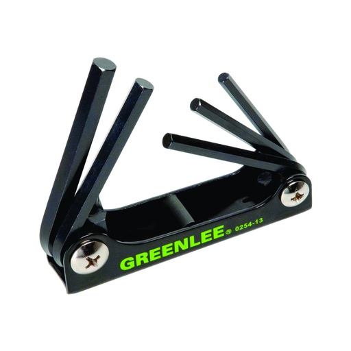 [HER.07.022] [0254-13] GREENLEE Juego de llaves hexagonales de 5 piezas