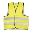 SURTEK Chaleco de seguridad de tela amarillo con cintas reflejantes