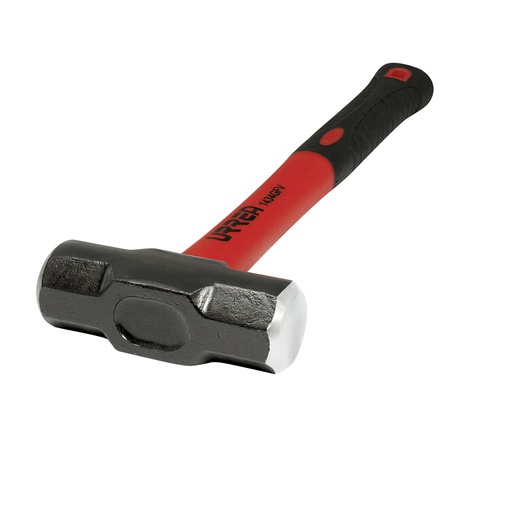 [HER.04.472] [1434GFV] URREA Mazo de acero octagonal 3lb mango fibra de vidrio de 15 1/4"