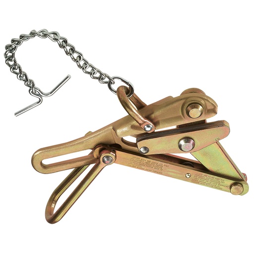 [HER.01.086] [1684-5CAT] KLEIN Comelón tipo chicago con cadena tipo "L" Bell-System para cable de 5,54 mm a 13,97 mm para carga máxima de 8000 libras