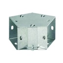 Codo 90 ̊ galvanizado de 4" para ducto cuadrado