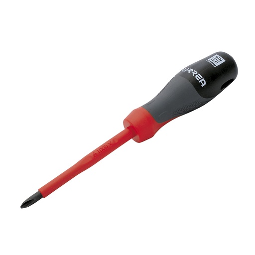 [HER.01.153] [9702T] URREA Desarmador trimaterial Phillips® #2 de 4" x 16" aislado hasta 1000V