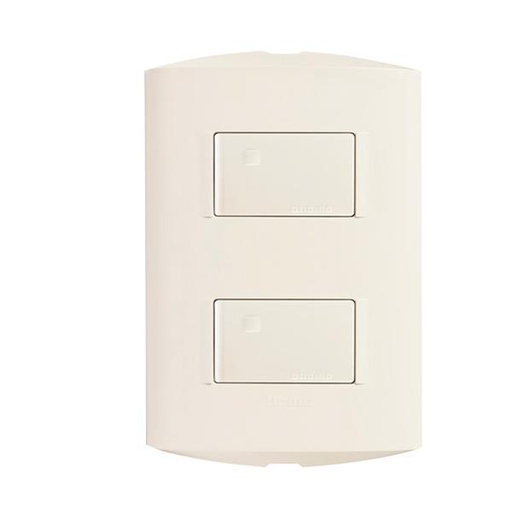 [WIR.03.012] [AE2200EM] BTICINO Interruptor doble 15AMP marfil