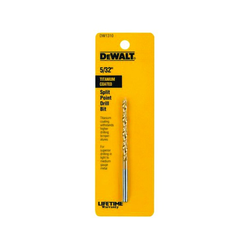 [HER.08.025] [DW1310G] DEWALT Brocas cubierta de titanio de 5/32"
