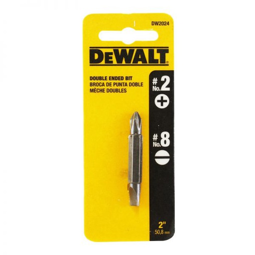 [HER.08.036] [DW2024Z] DEWALT Punta para atornillar doble No.2 phillips y No.8 plana