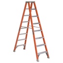 LOUISVILLE FM1508 Escalera de fibra de vidrio tipo "A" doble 8' 300lbs