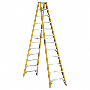 [HER.04.095] [FM2012] LOUISVILLE FM2012 Escalera de fibra de vidrio tipo "A" doble 12' 250lbs