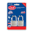 LOCK Juego de  2 Candados 38 mm