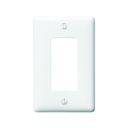 HUBBELL NP26W Placa para interruptor decorativo sencillo 1/8", 1 gang, blanco