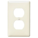 HUBBELL NP8LA Placa para interruptor doble de 1/8", 1 gang, light almond