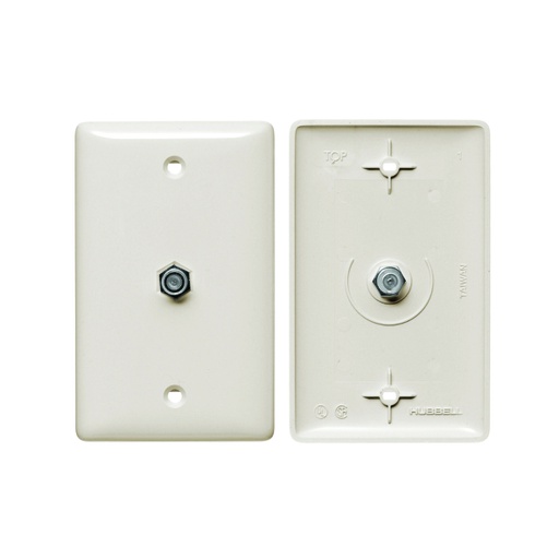 [WIR.03.378] [NS750LA] HUBBELL NS750LA Toma para TV light almond