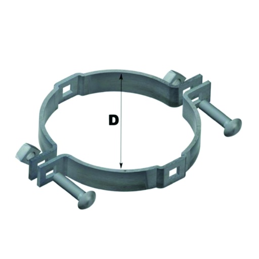 [HYA.03.027] [6377] Abrazadera para poste doble de 6-⅝"
