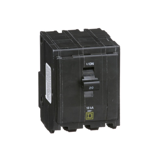 [DIS.01.356] [QO320] Breaker termomagnético de enchufar QO320, 3P, 20A, 120/240V, 10kA