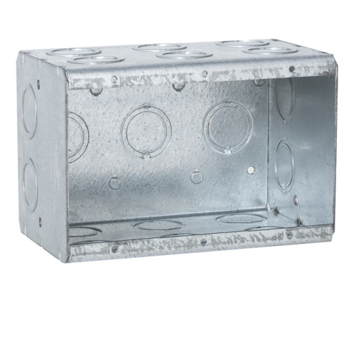 [CAN.01.024] [3G-1/2-3/4_UL] Caja de 3 Gang KO ½" y ¾" T&B