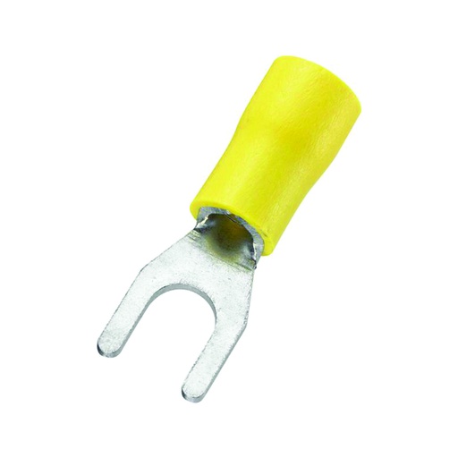 [CAB.09.049] [SV5.5-4] Terminal en U aislado SV5.5-4 amarillo para cable 12-10 AWG