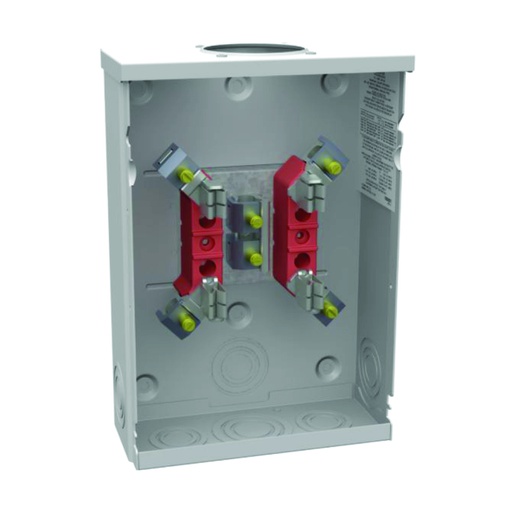 [MED.01.054] [U7490] Base para contador rectangular 1PH, 125A