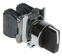 Switch selector de 3 posiciones XB4-BD33, negro, 2NA, 22mm