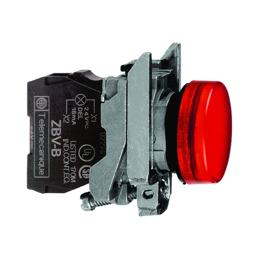 [AUT.04.095] [XB4-BVG4] Piloto luminoso rojo 22mm, 48/120V AC, Harmony XB4