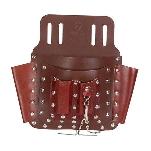 [HER.04.227] [5168] TULMEX Portaherramienta de 6 espacios con gancho para navaja