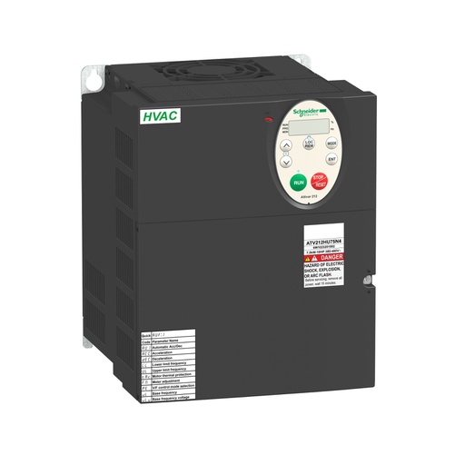 [AUT.01.990] [ATV212HD11N4] Variador de frecuencia Atv 212, 11kW, 15HP, 480V,  3F, IP20